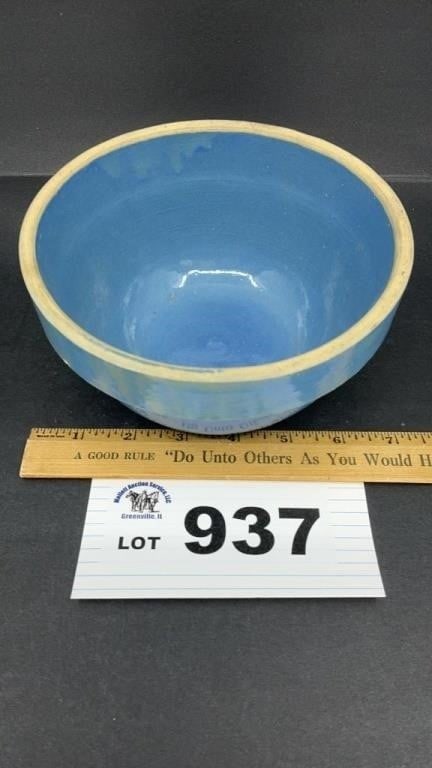 SALT GLAZED CROCK BOWL: SALT GLAZED CROCK BOWL