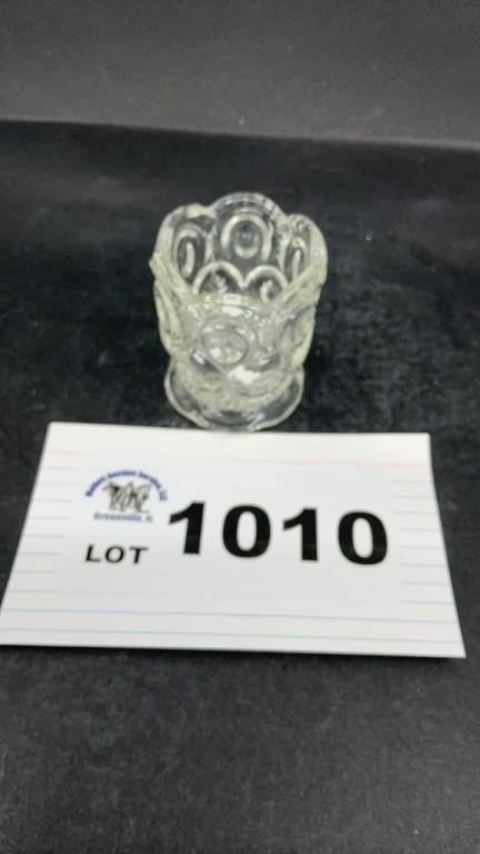 CLEAR MOON & STARS TOOTHPICK HOLDER (1 of 1)