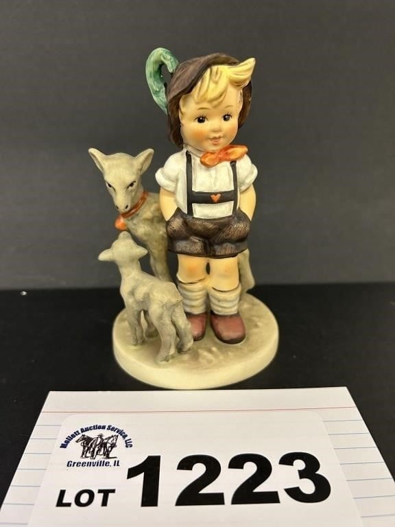 MJ HUMMEL GOEBEL FIGURINE - LITTLE GOAT HERDER -: 200 - SOME CRAZING ON BOTTOM