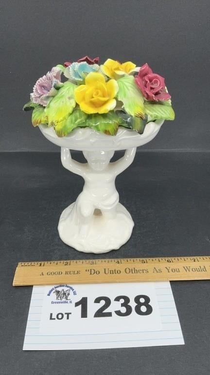 BONE CHINA FLORAL 7 inches tall: BONE CHINA FLORAL 7 inches tall