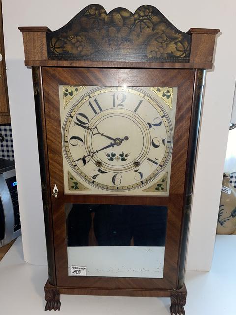 Siles Holey Wooden Works Paw Foot mirrored front shelf clock (1 of 6)