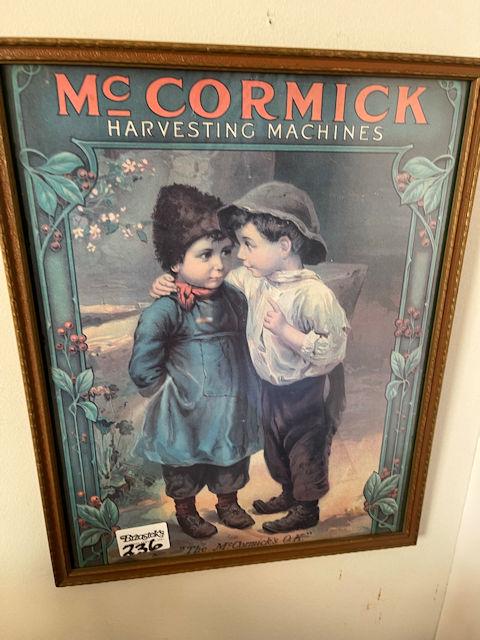 McCormick Harvesting Machine print of 2 Children (1 of 1)