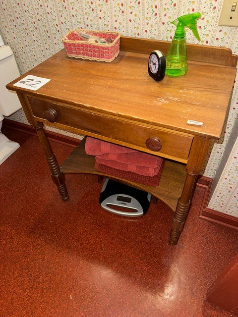 Pine Dovetail 1 drawer Wash Stand (1 of 1)