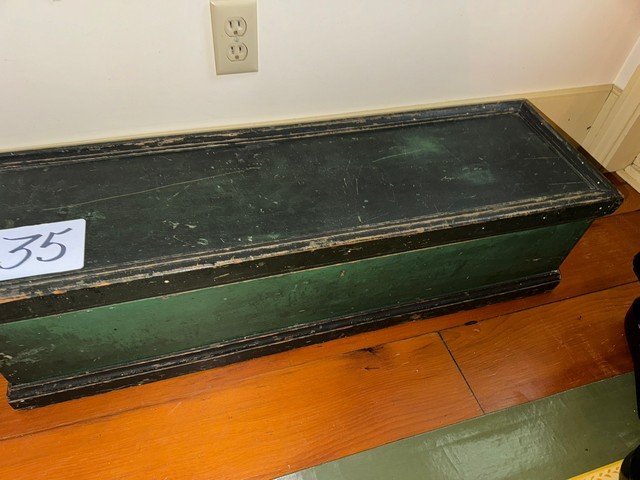 Original Paint tool box w/Storage Tray: Original Paint tool box w/Storage Tray, 35"w x 10"h x 11"d