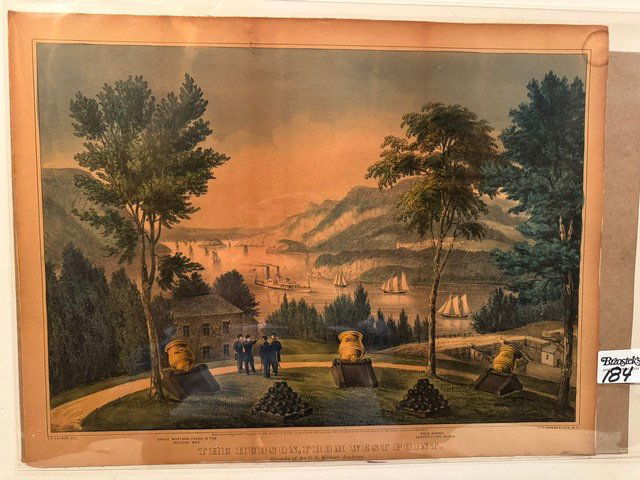 The Hudson From West Point Currier & Ives, Med. Folio, unframed (1 of 1)