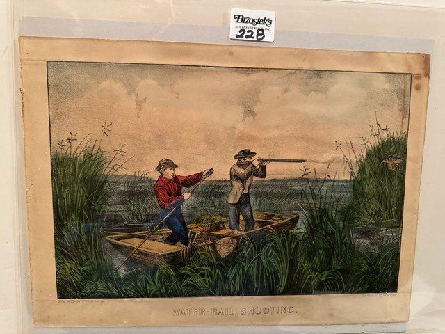 Water Rail Shooting Currier & Ives, Sm. Folio, unframed (1 of 1)