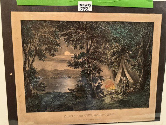 Night by the Camp Fire, Med. Folio, unframed (1 of 1)