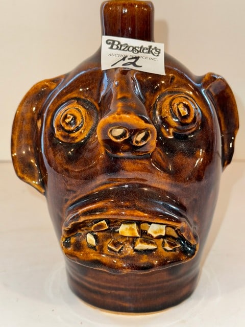 EVANS FACE JUG, 7.5"H (1 of 3)