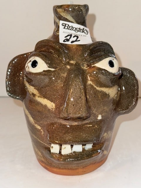 BB CRAIG FACE JUG, 8"H (1 of 3)