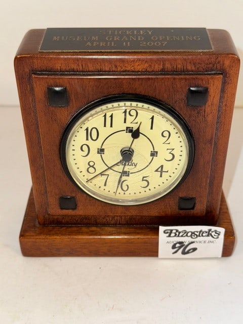 STICKLEY MUSEUM GRAND OPENING CLOCK: STICKLEY MUSEUM GRAND OPENING CLOCK