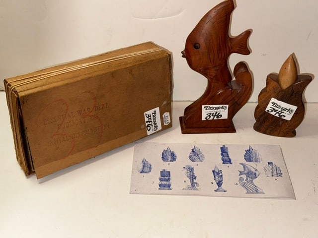 HAND CARVED HAWAIIAN MONKEY POT, WOOD PERFUME JAR & HAND CARVED MILO WOOD FISH PERFUME JAR (1 of 6)