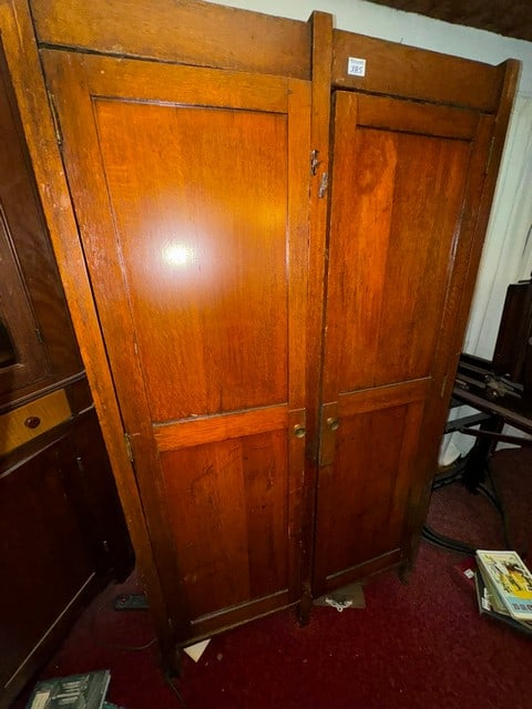 MISSION STYLE WARDROBE CABINET (1 of 4)