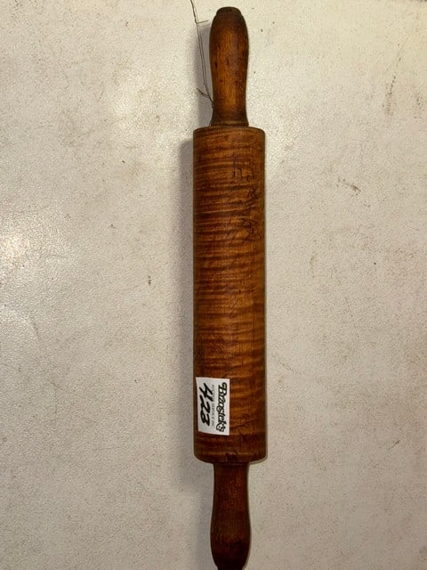 ANTIQUE TIGER MAPLE ROLLING PIN (1 of 1)