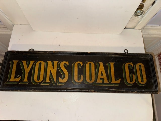 ANTIQUE LYON COAL CO, LYONS, NY, 36"L X 9.5"H X 2"D (1 of 6)