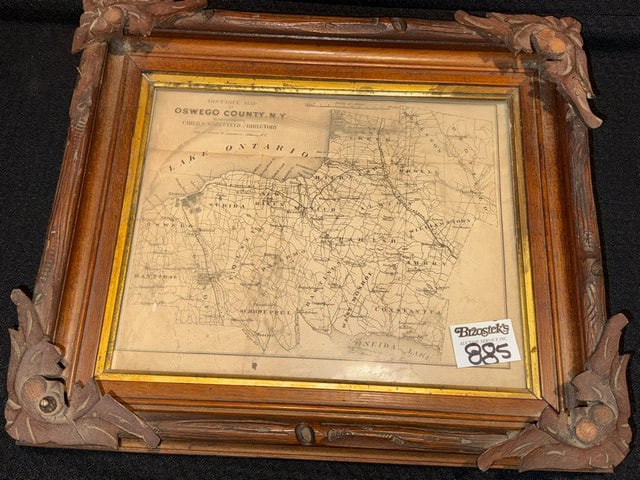 WALNUT FRAME DISTANCE MAP OF OSWEGO CO., NY: WALNUT FRAME DISTANCE MAP OF OSWEGO CO., NY