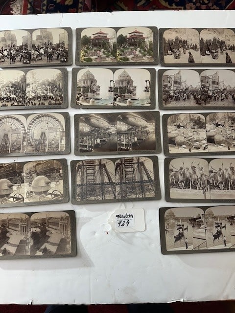 33 STEREO VIEW CARDS FROM THE WORLD'S FAIR, ST. LOUIS USA: 33 STEREO VIEW CARDS FROM THE WORLD'S FAIR, ST. LOUIS USA