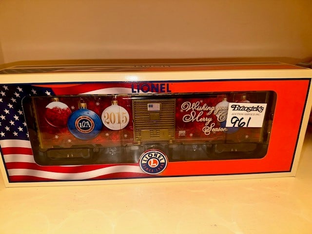 LIONEL LCCA 2015 CHRISTMAS BOXCAR 6-58249 IN BOX (1 of 1)