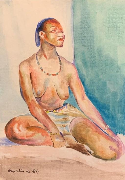 After - Guy Pene du Bois (1884-1958) Watercolor on Paper (1 of 2)