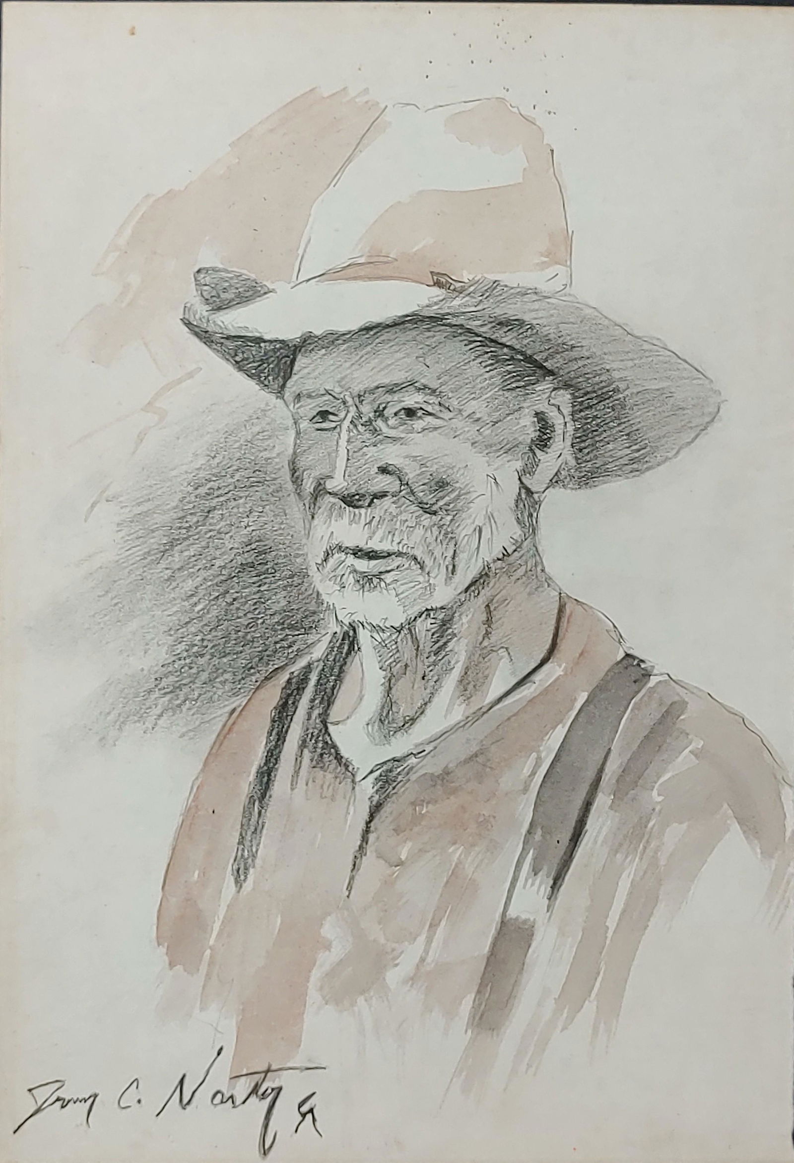 Jim C. Norton (1953) Graphite on Paper After (1 of 2)