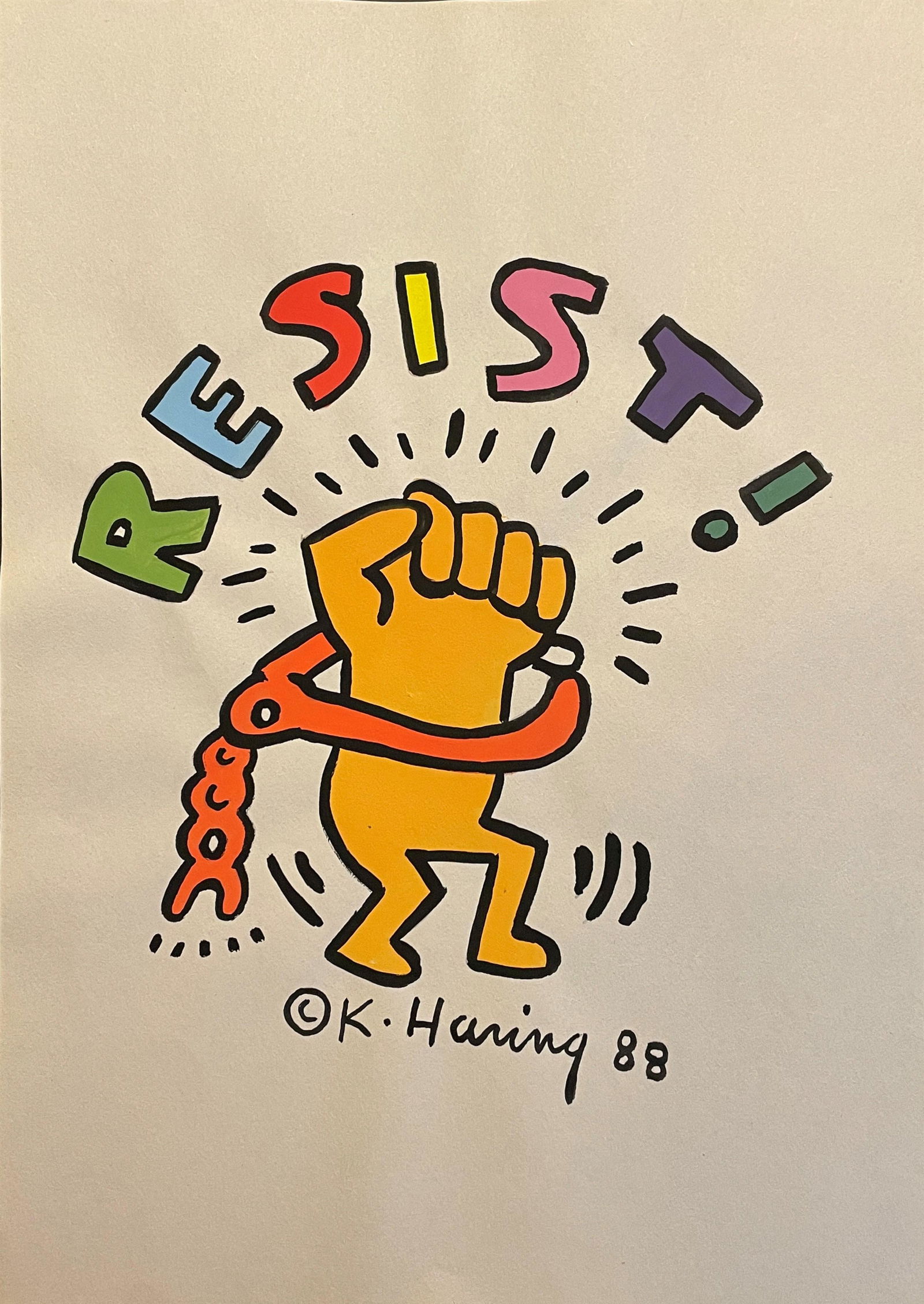 Keith Allen Haring (1918-1979),   In the style of (1 of 2)
