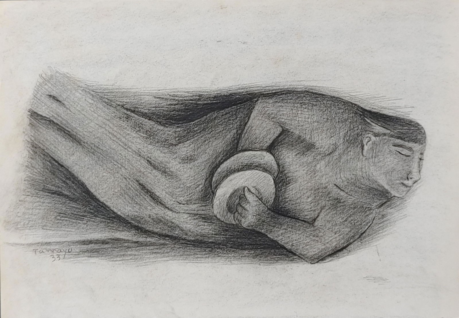 Rufino Tamayo (1899-1991): Drawing on paper. Good condition, no breaks or damage. Note: All pieces in this catalog are sold in the artist's style, which means that the piece may have been painted by the artist or by someone els