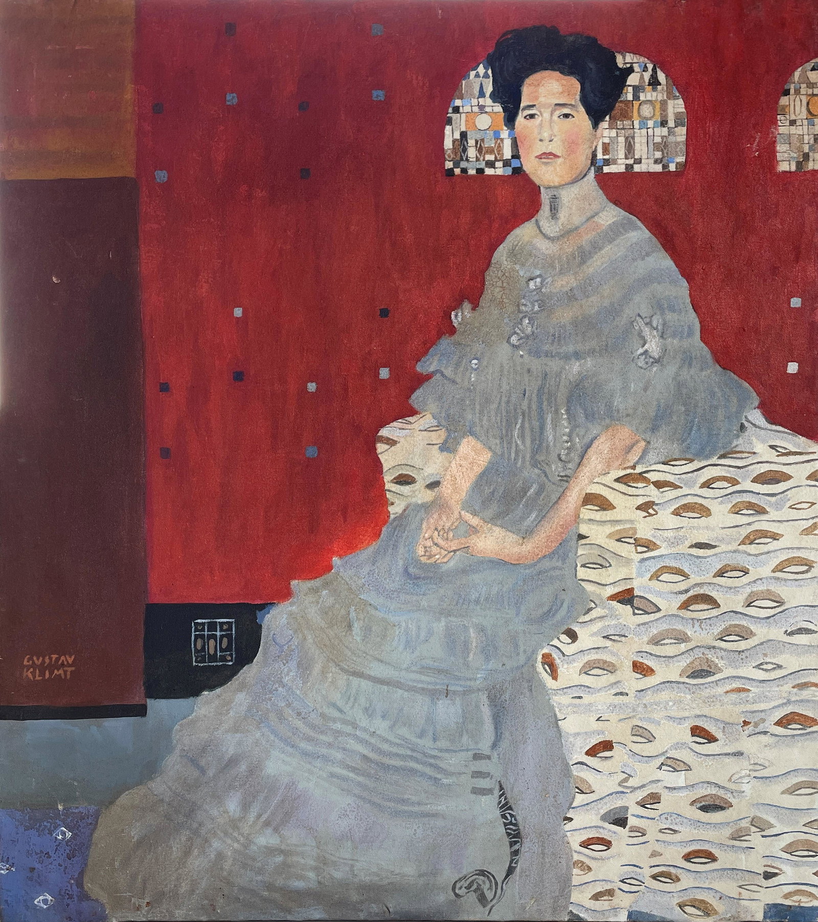 Gustav Klimt (1862-1918): Oil on canvas. Good condition, no breaks or damage. Note: All pieces in this catalog are sold in the artist's style, which means that the piece may have been painted by the artist or by someone else i
