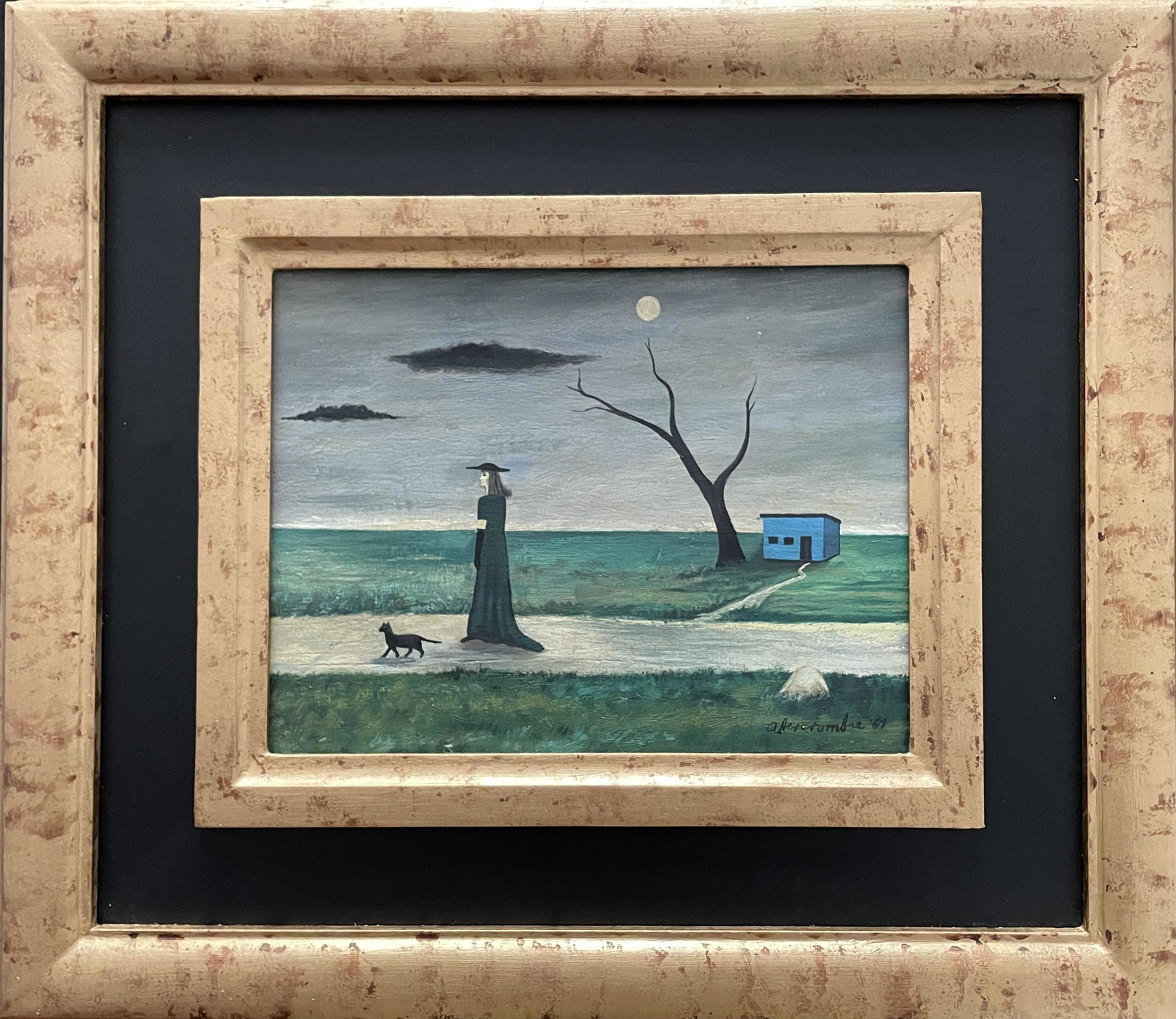 Gertrude Abercrombie (1909 - 1977), Certificate: Oil on board. Good condition, no breaks or damage. Note: All pieces in this catalog are sold in the artist's style, which means that the piece may have been painted by the artist or by someone else in