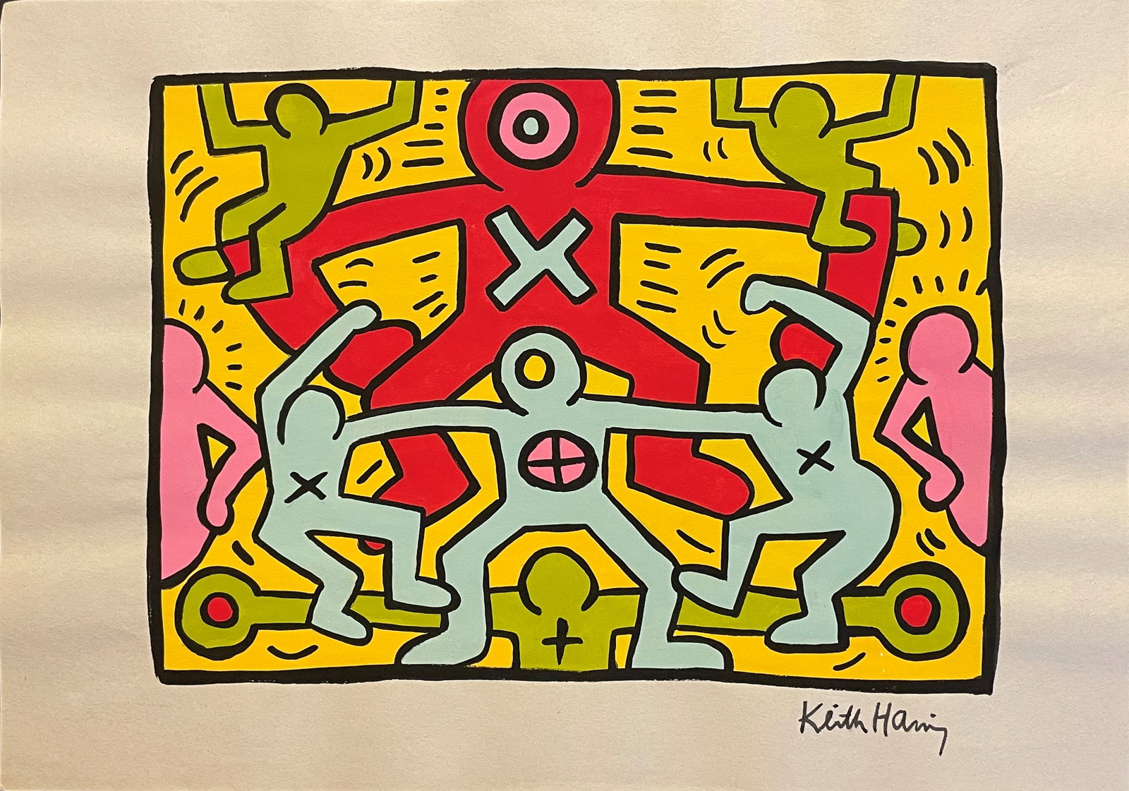 Keith Allen Haring (1918-1979): Drawing on paper. Good condition, no breaks or damage. Note: All pieces in this catalog are sold in the artist's style, which means that the piece may have been painted by the artist or by someone els
