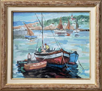 Antonio Cirino (1889 - 1983), Certificate: Oil on board. Good condition, no breaks or damage. Note: All pieces in this catalog are sold in the artist's style, which means that the piece may have been painted by the artist or by someone else in