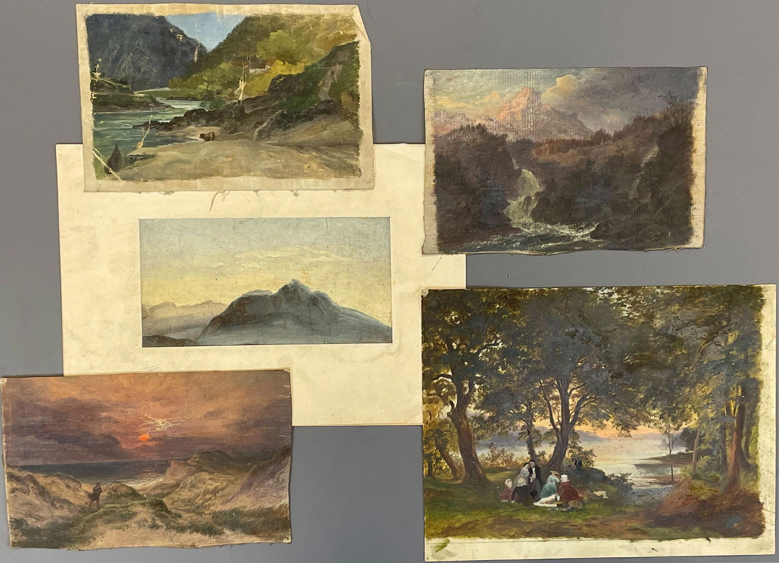 Friedrich LOOS (1797 - 1890) attributed. ''Der Watzmann''. (1 of 16)