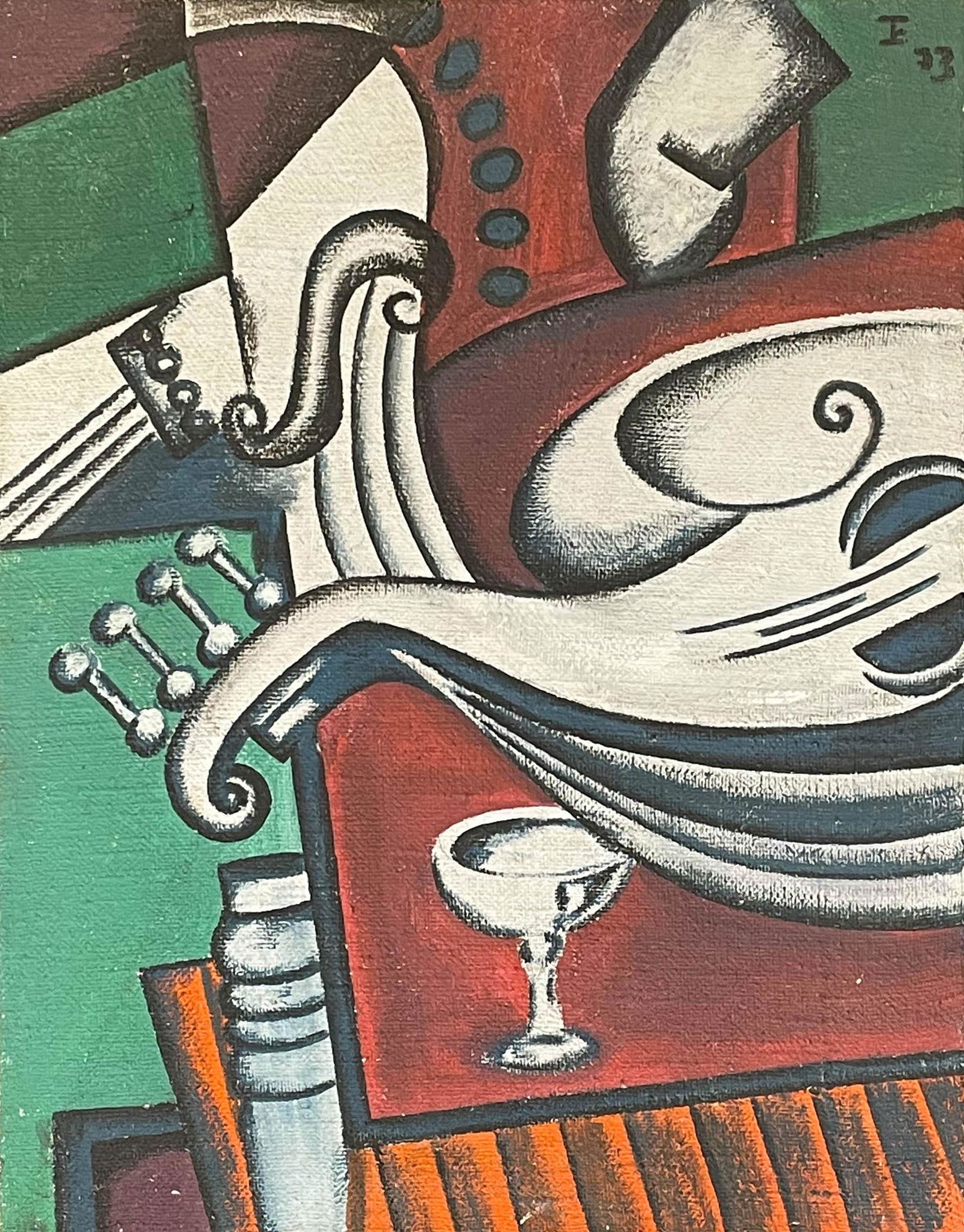 UNSIGNED (XX). Still life. Composition with instrument. (1 of 13)