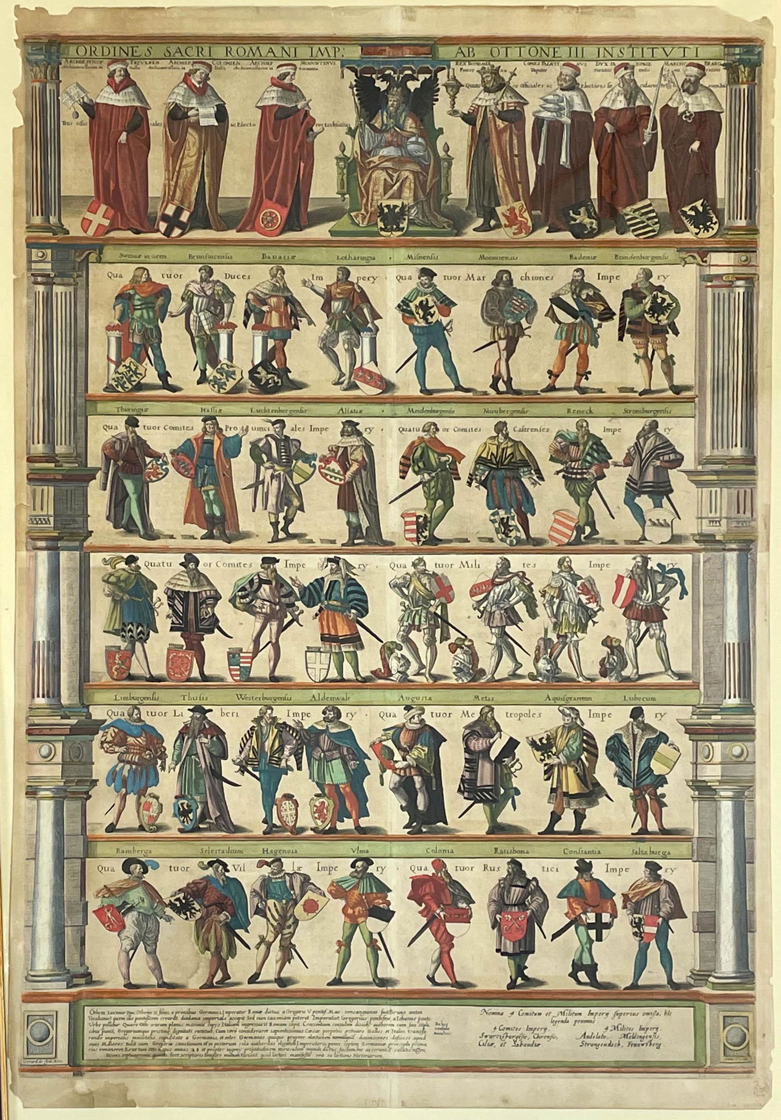 Antonie WIERIX (ca.1552 - ca.1624). Romani Imp: ab Ottone III Instituti (1608). (1 of 14)