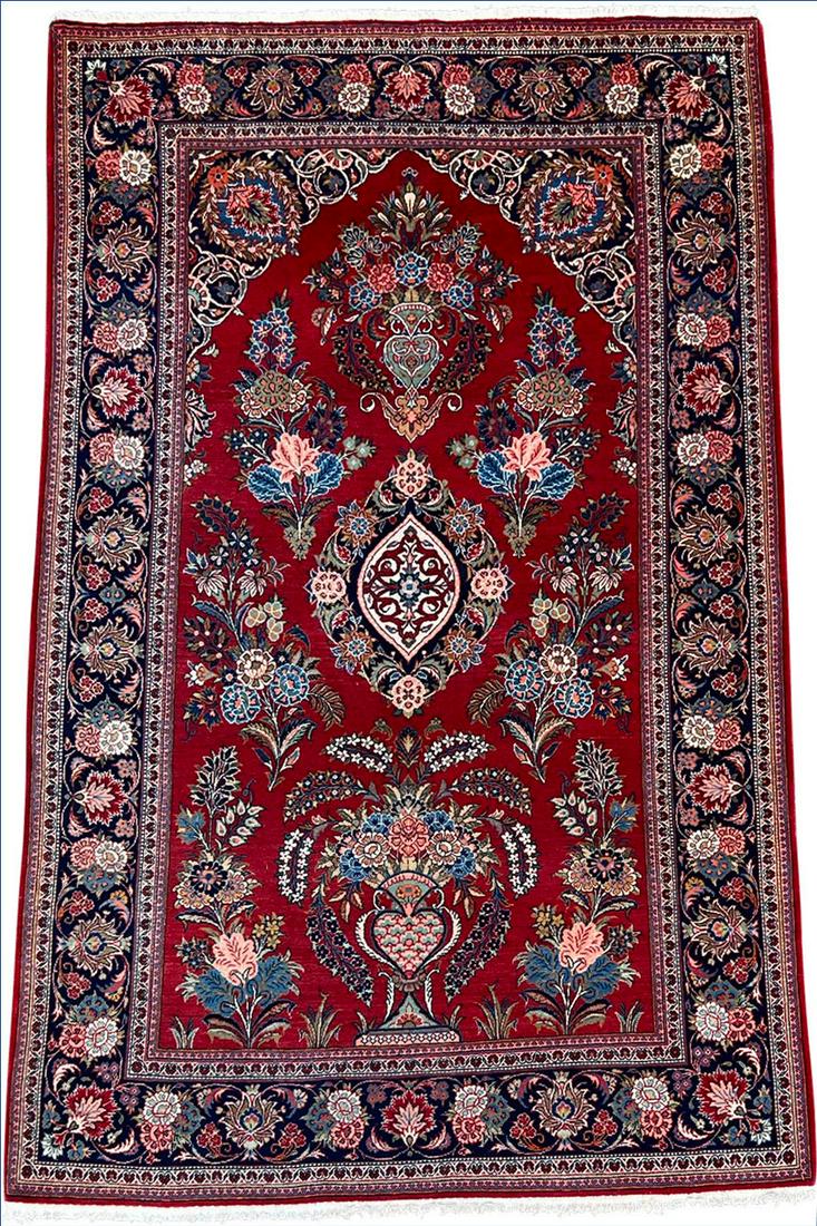 Keshan Persian carpet. Cork wool on cotton. (1 of 13)