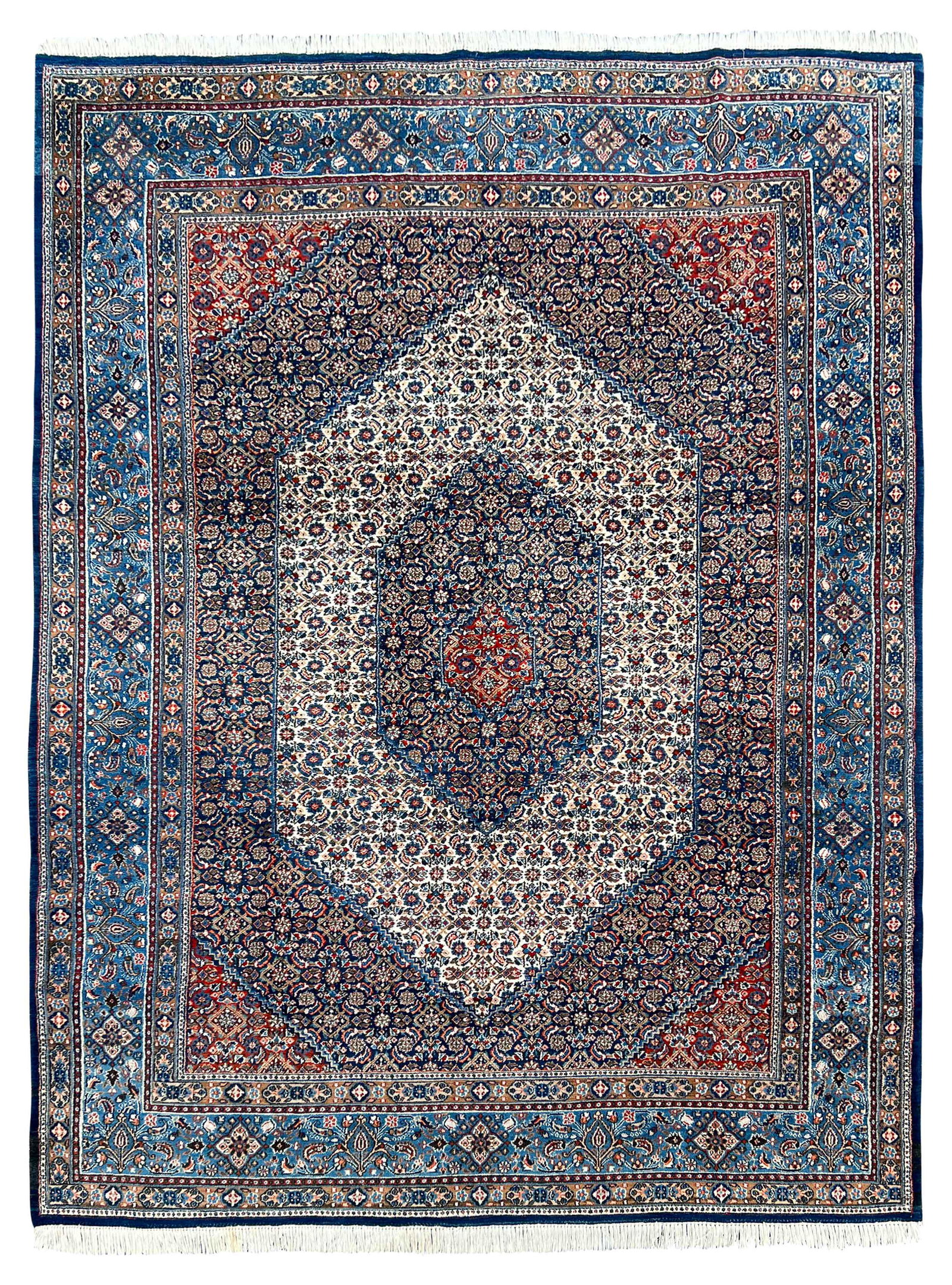 Moud. Orientteppich. Schöne Pastellfarben. - Moud. Oriental carpet. Beautiful pastel colours.: 310 cm x 213 cm. Perserteppich. Handgeknüpft. Iran. Kategorie: Teppiche und Textilien 310 cm x 213 cm. Persian carpet. Hand knotted. Iran. Category: Carpets and textiles
