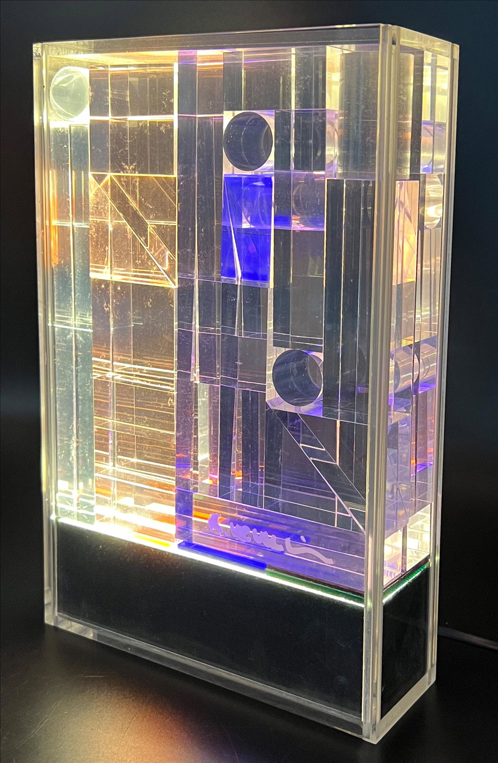 Theodor NEUMAIER (XX). Rare light sculpture model: Mosaic for Lamperti. (1 of 8)