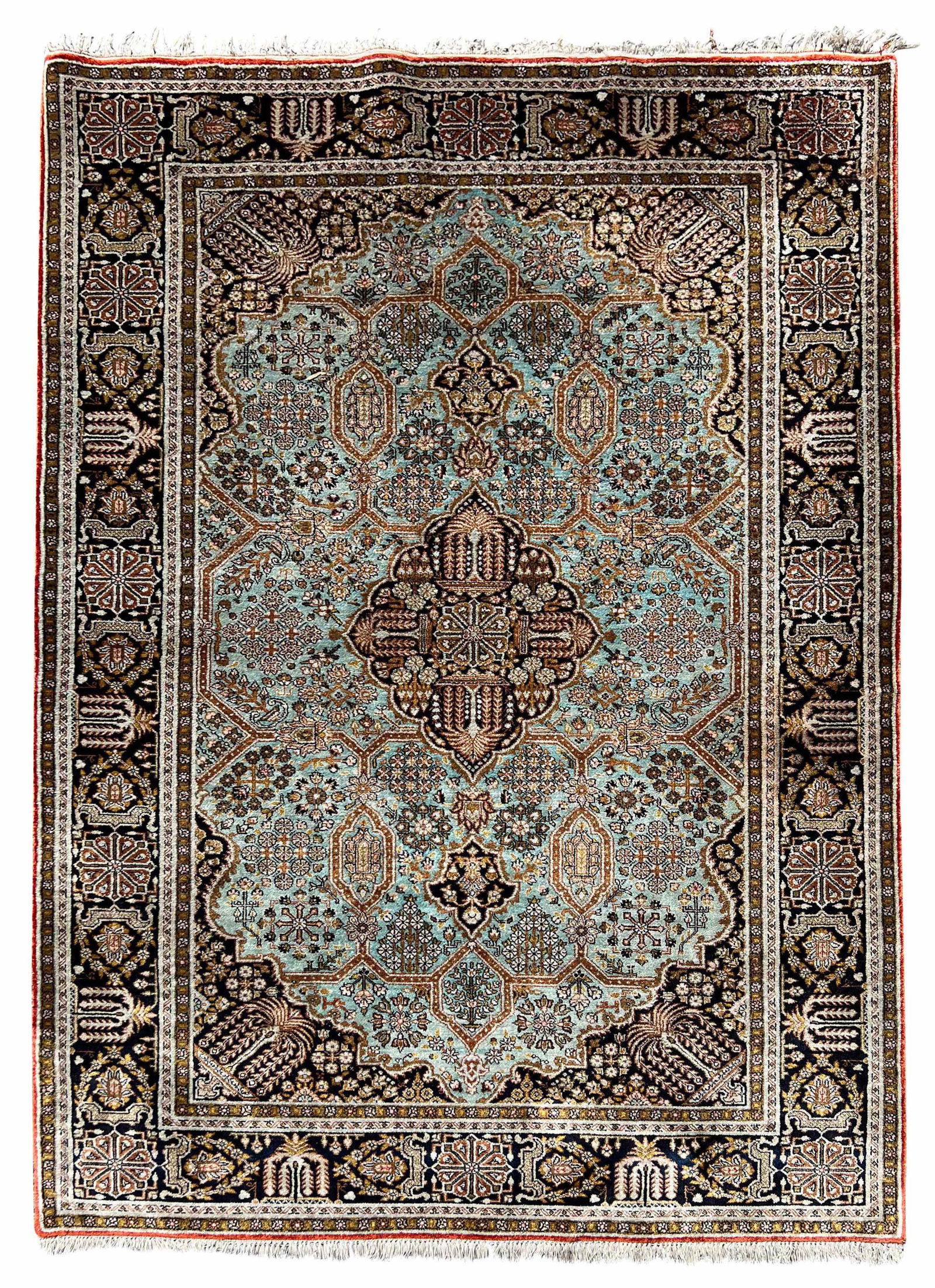 Ghom. Silk carpet. Iran. (1 of 8)