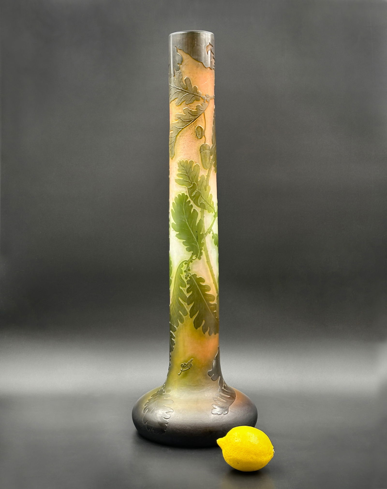 Große Stangenvase. Emile GALLÉ (1846 - 1904). Um 1905.  |  Large pole vase. Emile (1 of 14)