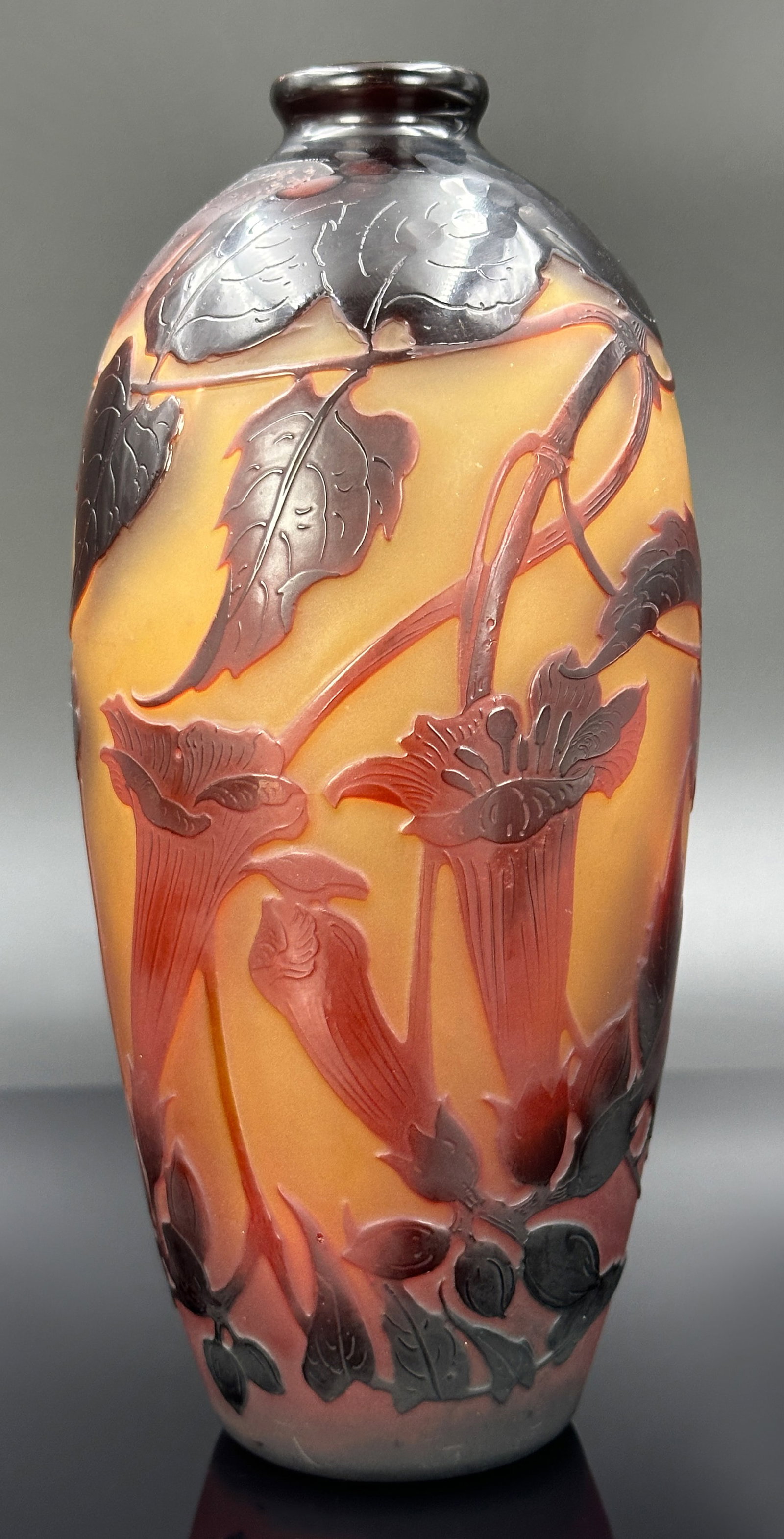 Vaso Pizzicati in vetro soffiato (arancione), Salviati