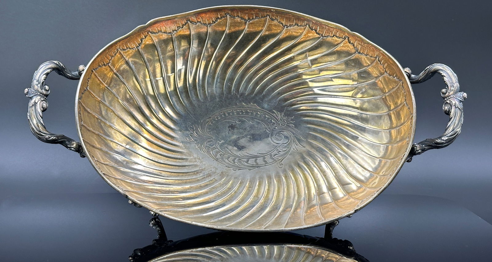 Anbietschale. 800 Silber.  |  Offering bowl. 800 silver. (1 of 9)