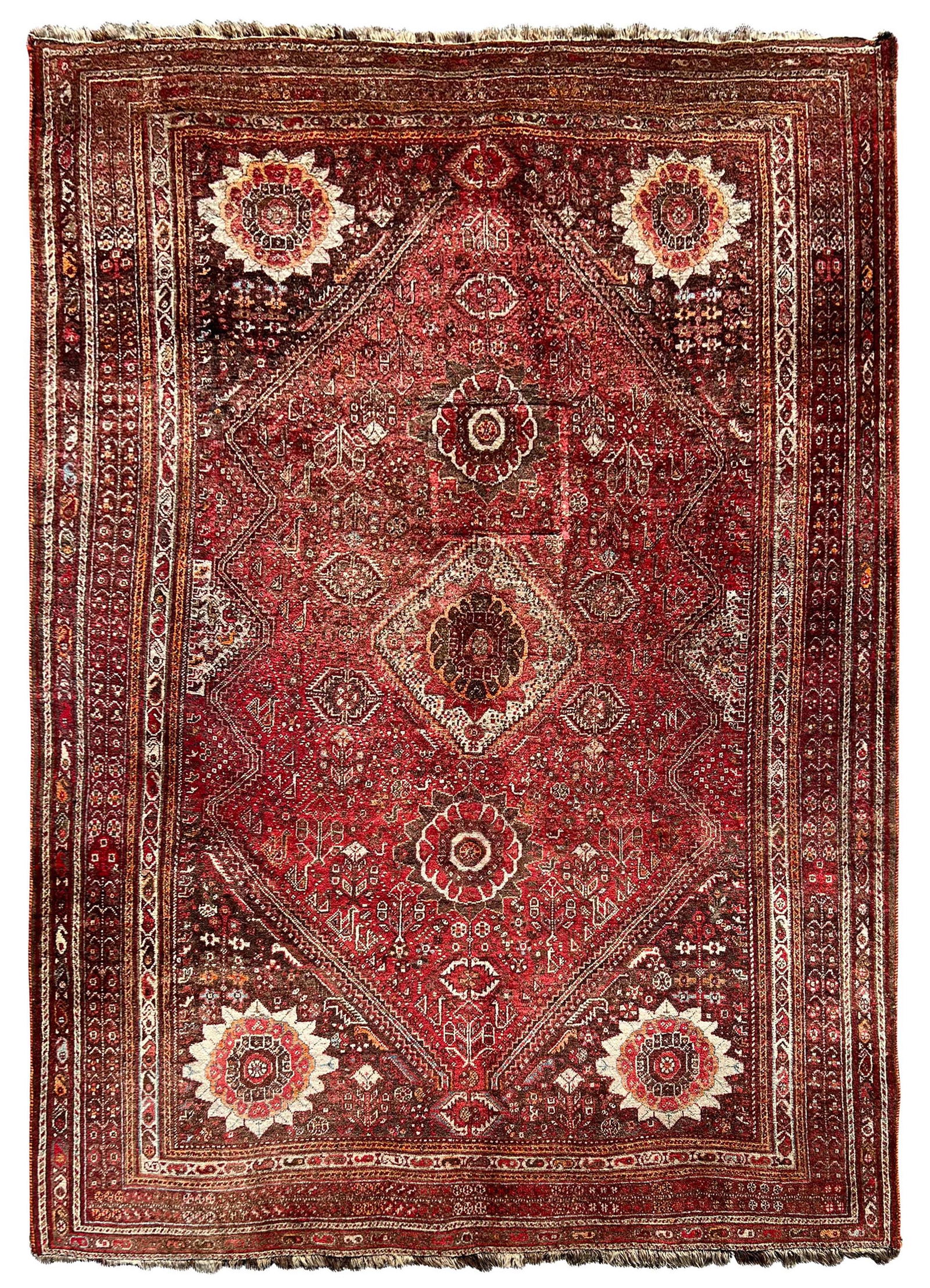 Gashgai Nomadenteppich. Mitte 20. Jahrhundert.  |  Gashgai nomadic rug. Mid 20th century. (1 of 17)