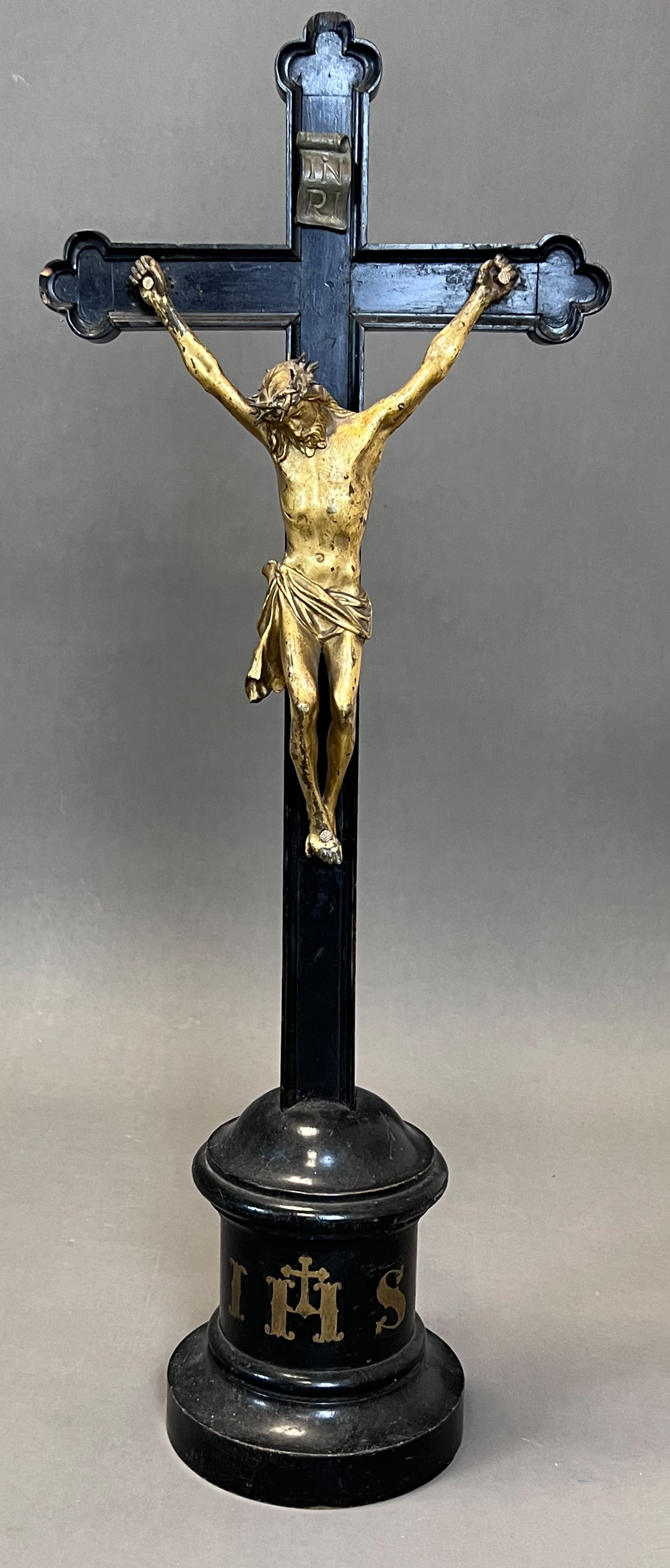 Standing cross. Altar cross. 19th century. Germany. (1 of 12)