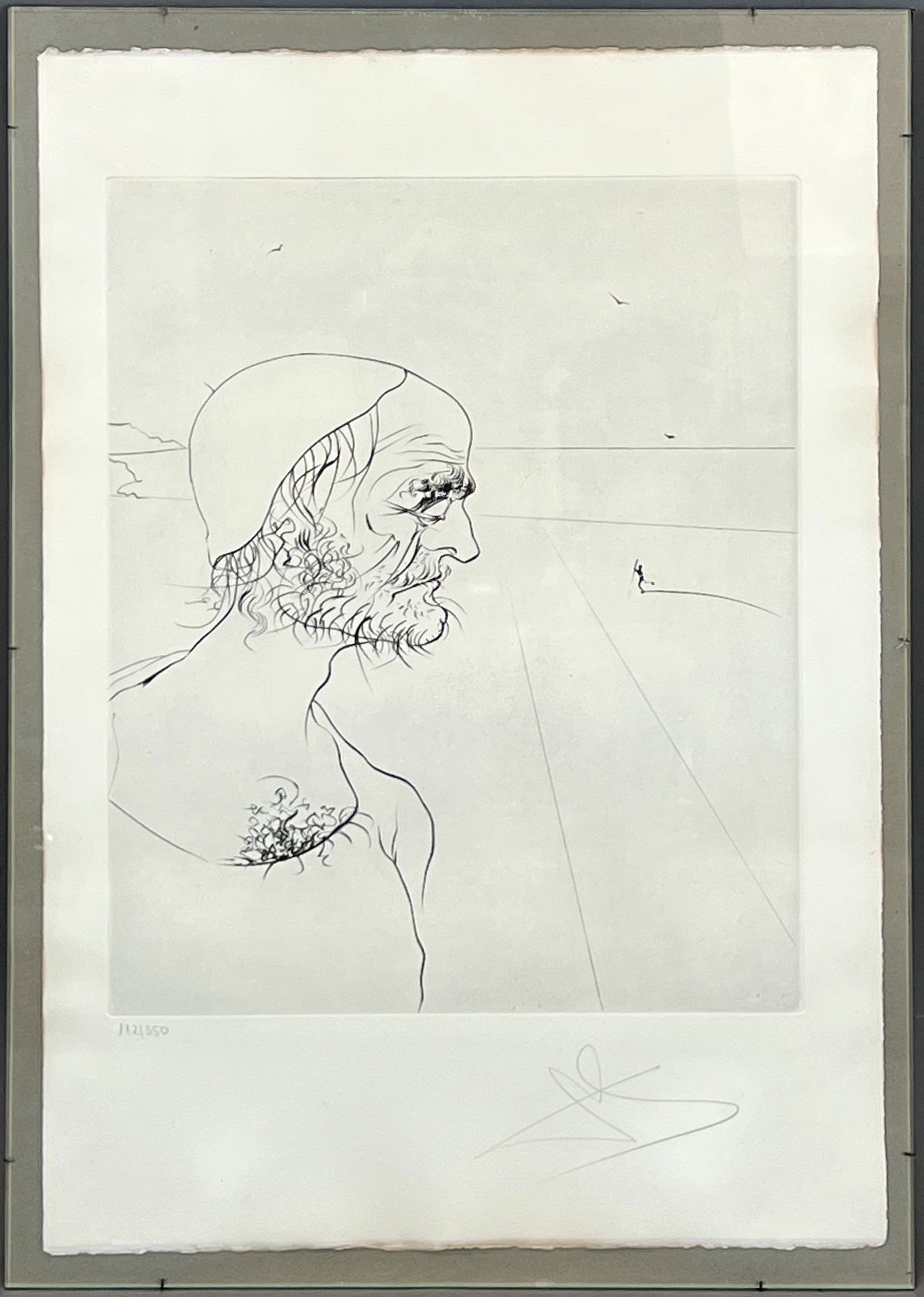 Salvador DALI (1904 - 1989). From the series "Hemingway, E. The old man and the sea". (1 of 10)