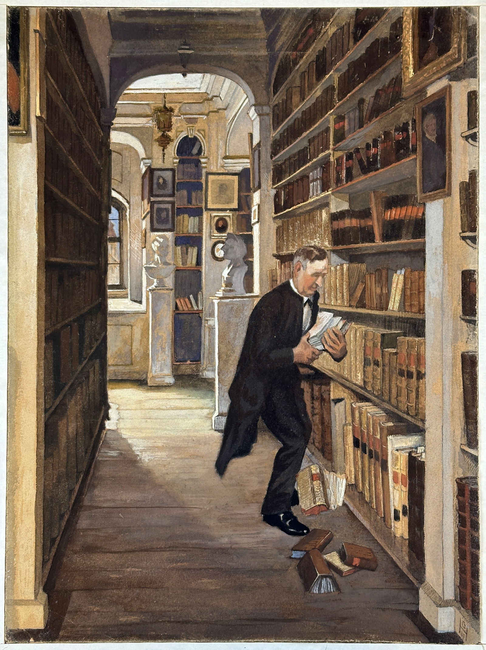 Alexander Friedrich WERNER (1827 - 1908) Copy after. Librarian. (1 of 11)