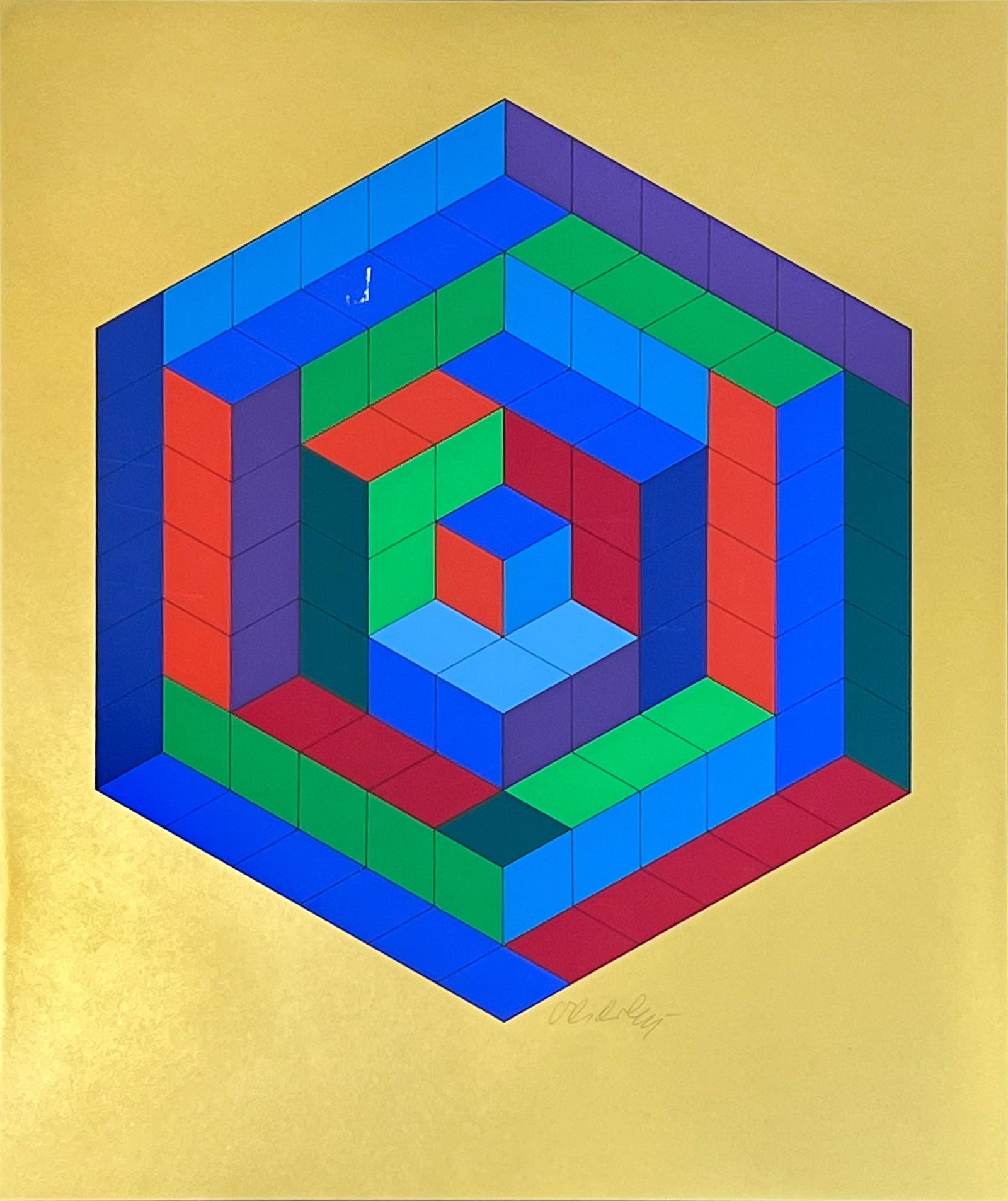 Victor VASARELY (1906 - 1997). SIN-HAT-A. 1972. (1 of 10)