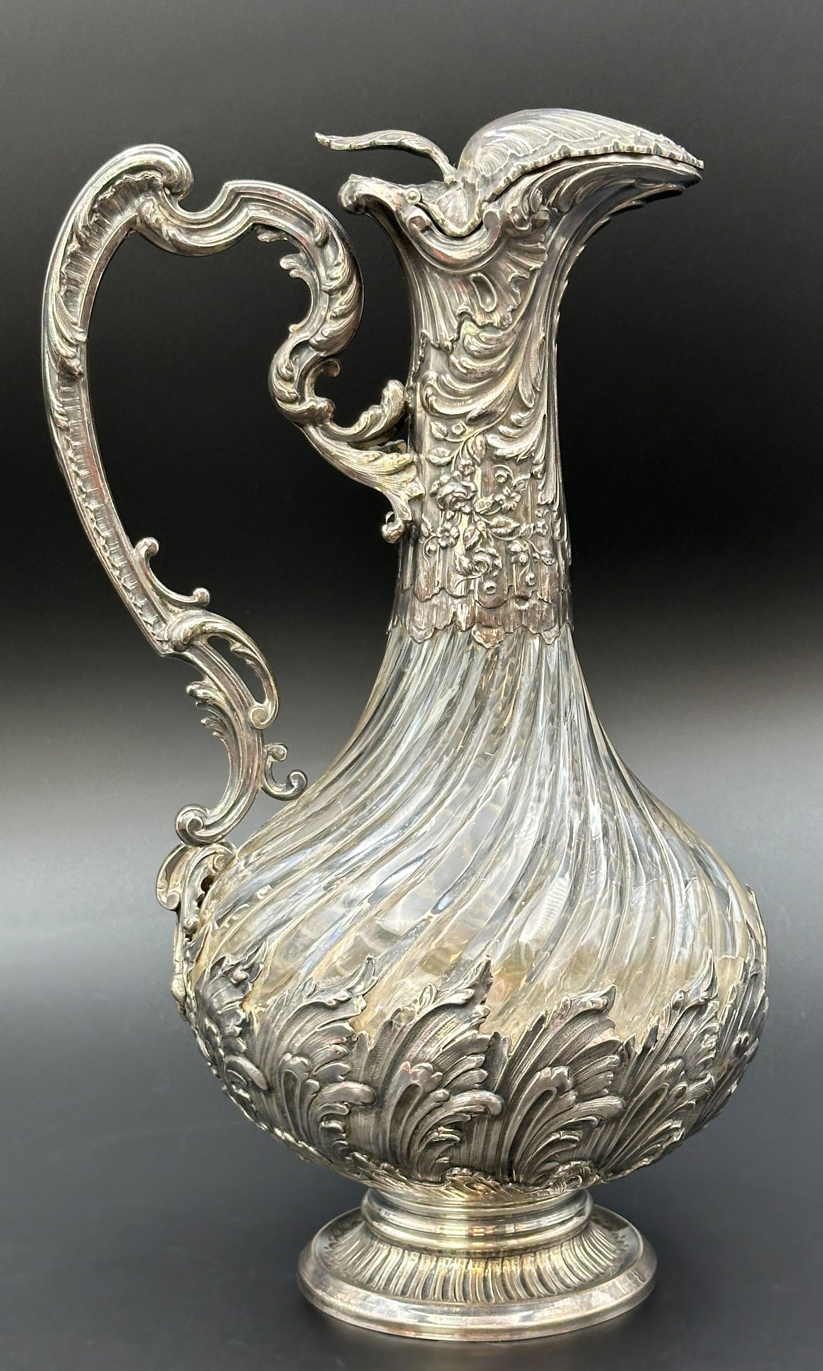 Weinkaraffe. 950er Silber. Louis-XV-Stil. Frankreich. Um 1900. (1 of 10)
