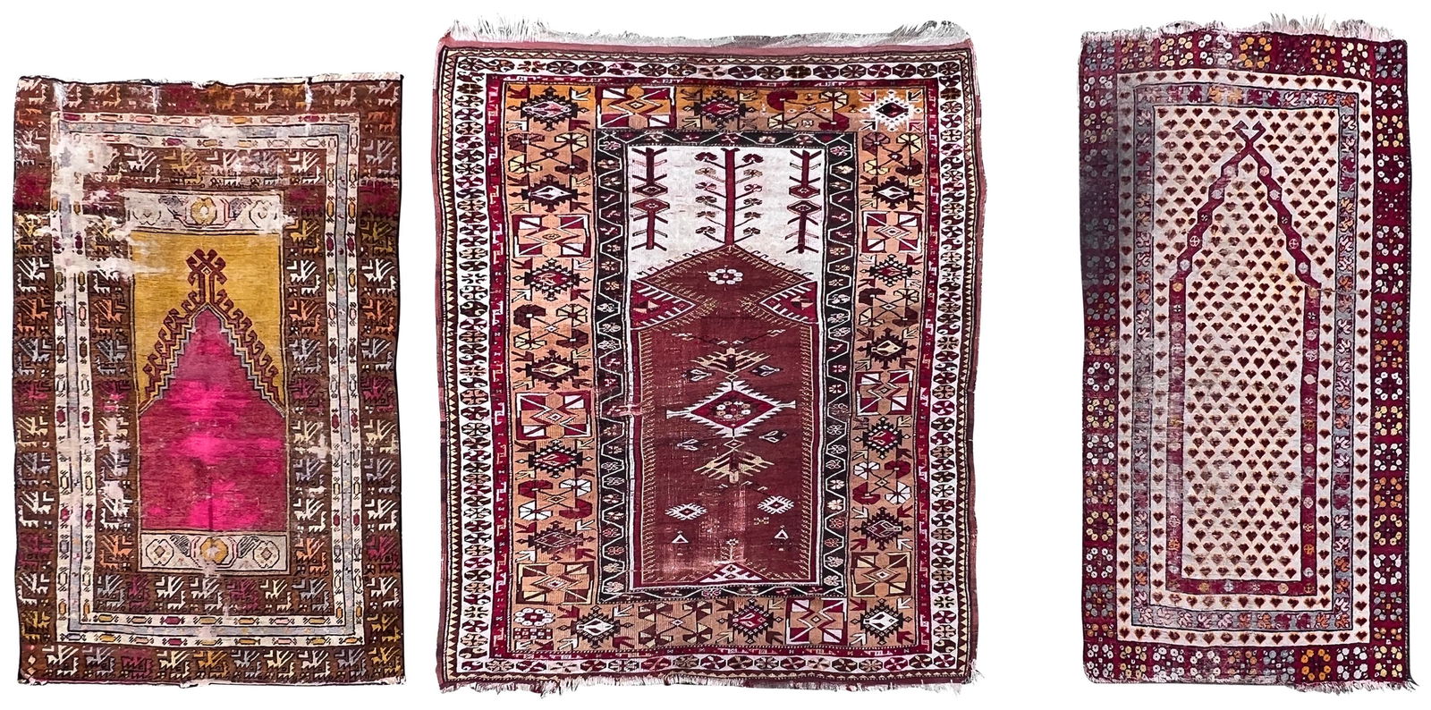 Konvolut. 3 Gebetsteppiche. Türkei. Um 1900. (1 of 20)