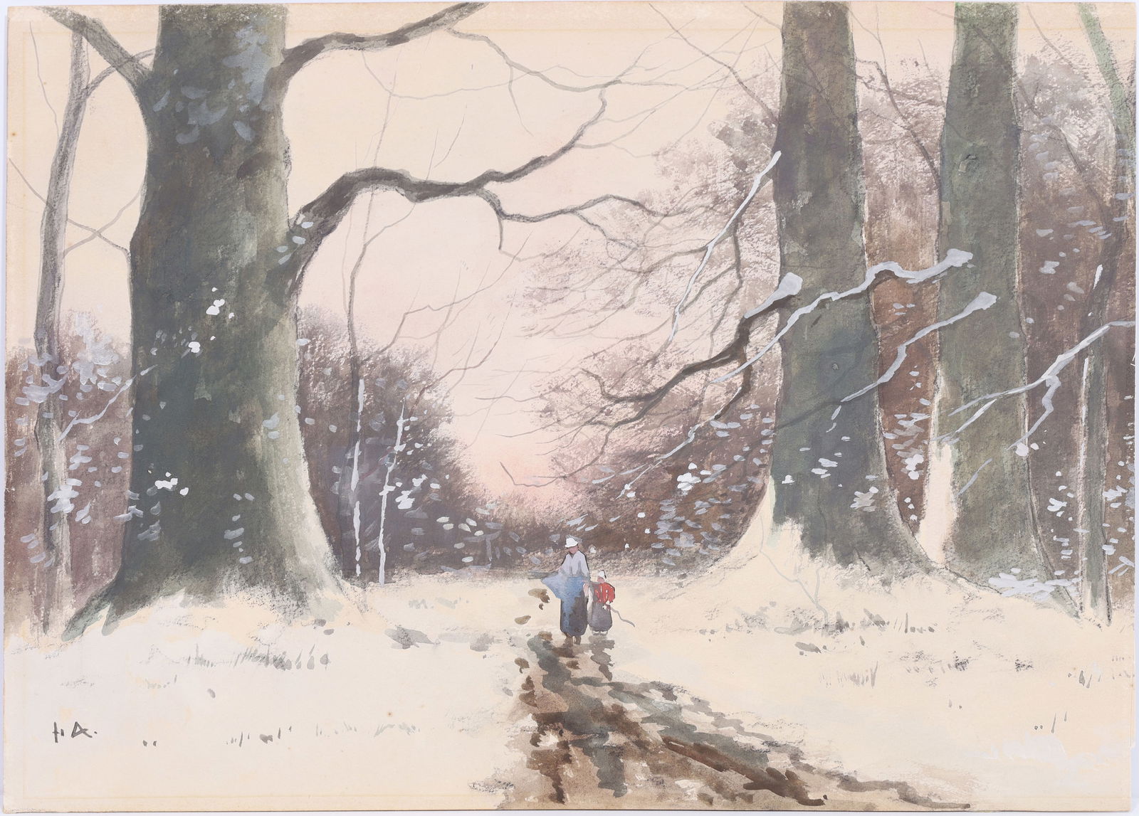 Floris ARNTZENIUS (1864 - 1925). Winter landscape. (1 of 8)