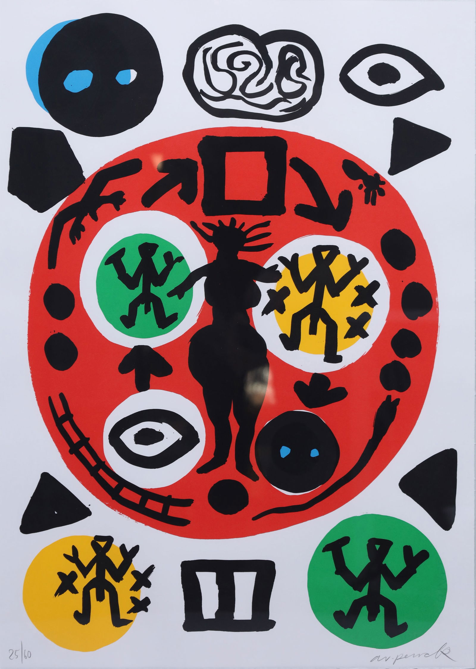 A.R. PENCK (1939 - 2017). "Fortschritt durch Integration". 1992. (1 of 9)