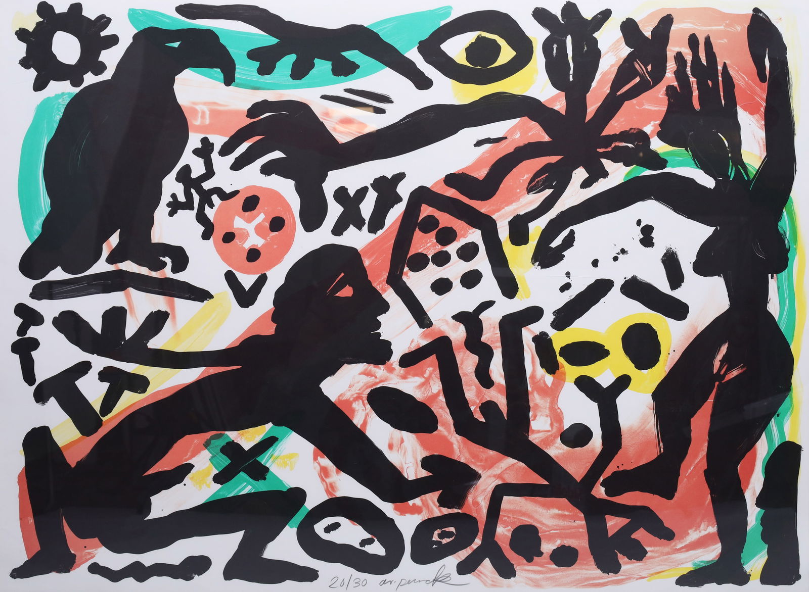 A.R. PENCK (1939 - 2017). "The Situation Now". 1992. (1 of 10)