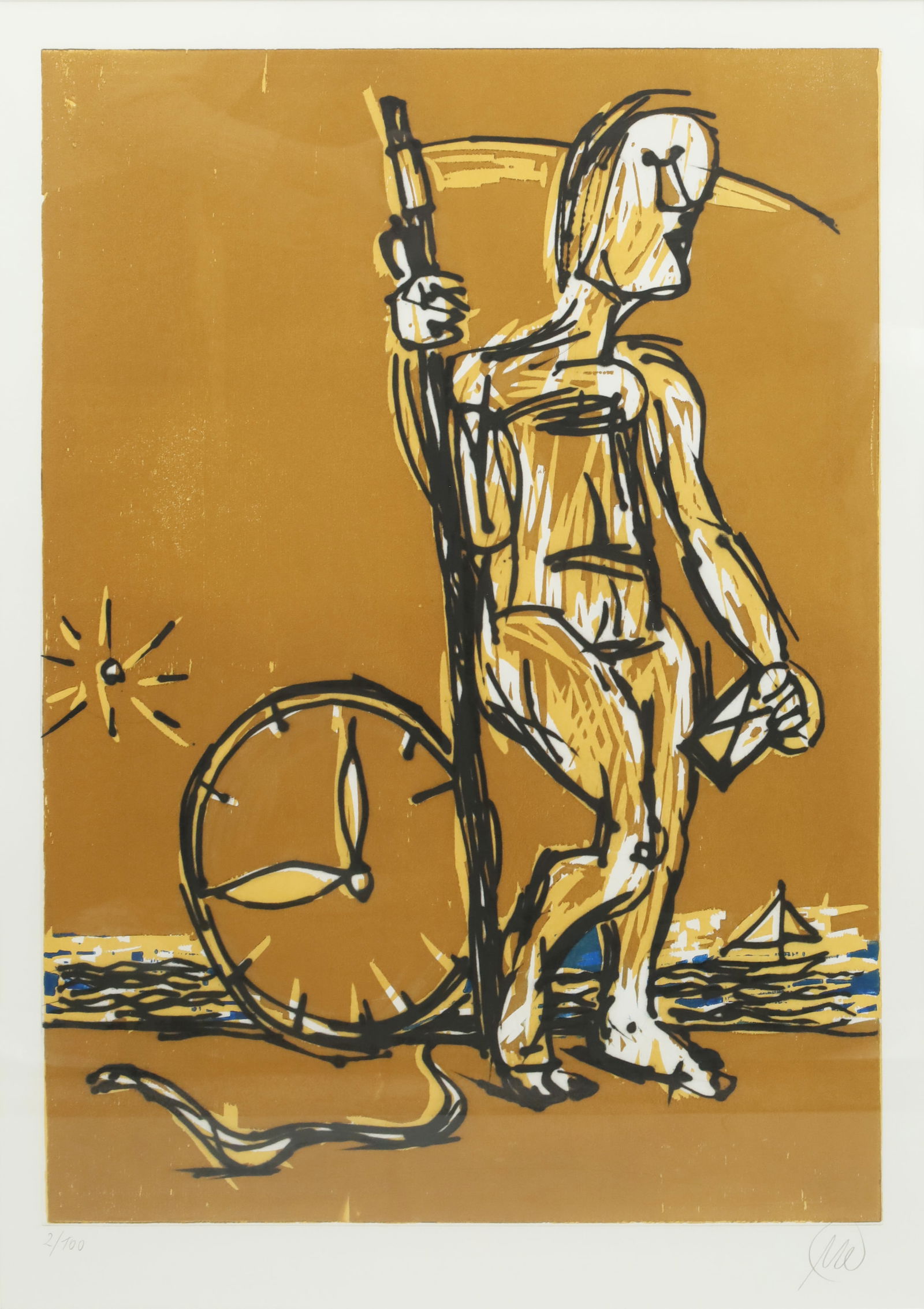 Markus LÜPERTZ (1941). "Zeitreise". 2008. (1 of 10)